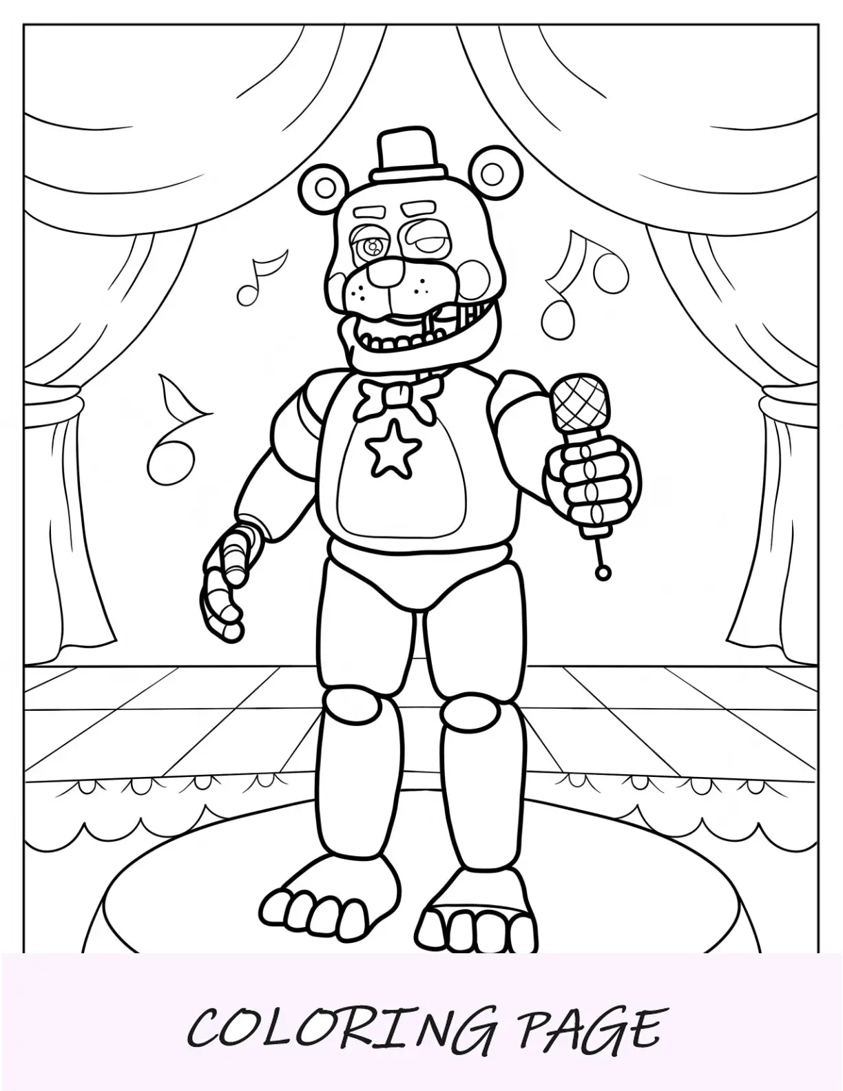 Lefty de Five Nights At Freddy's no palco