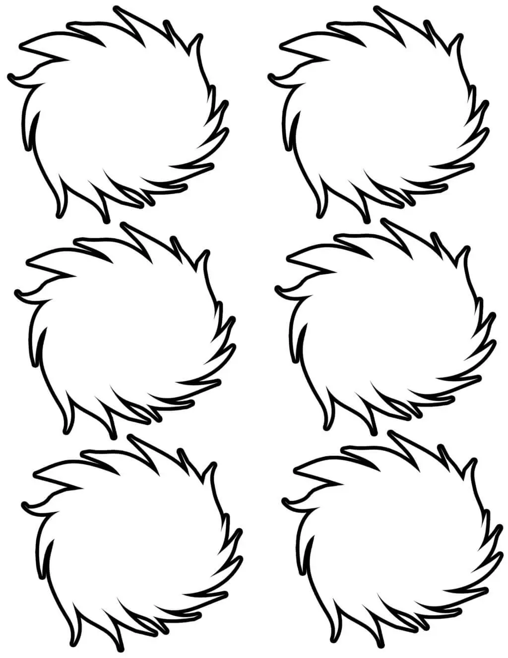 Lorax Printable Truffula Trees