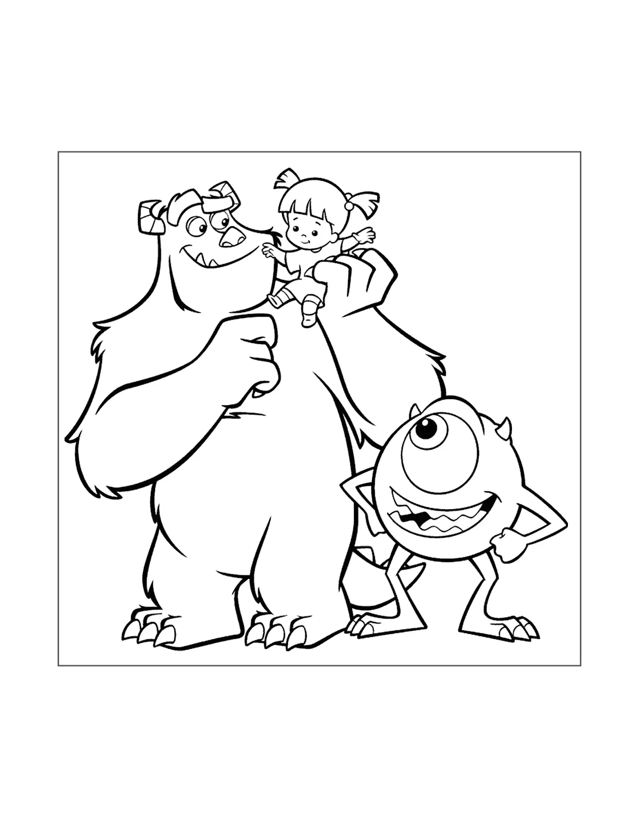 Monsters Inc Coloring Pages