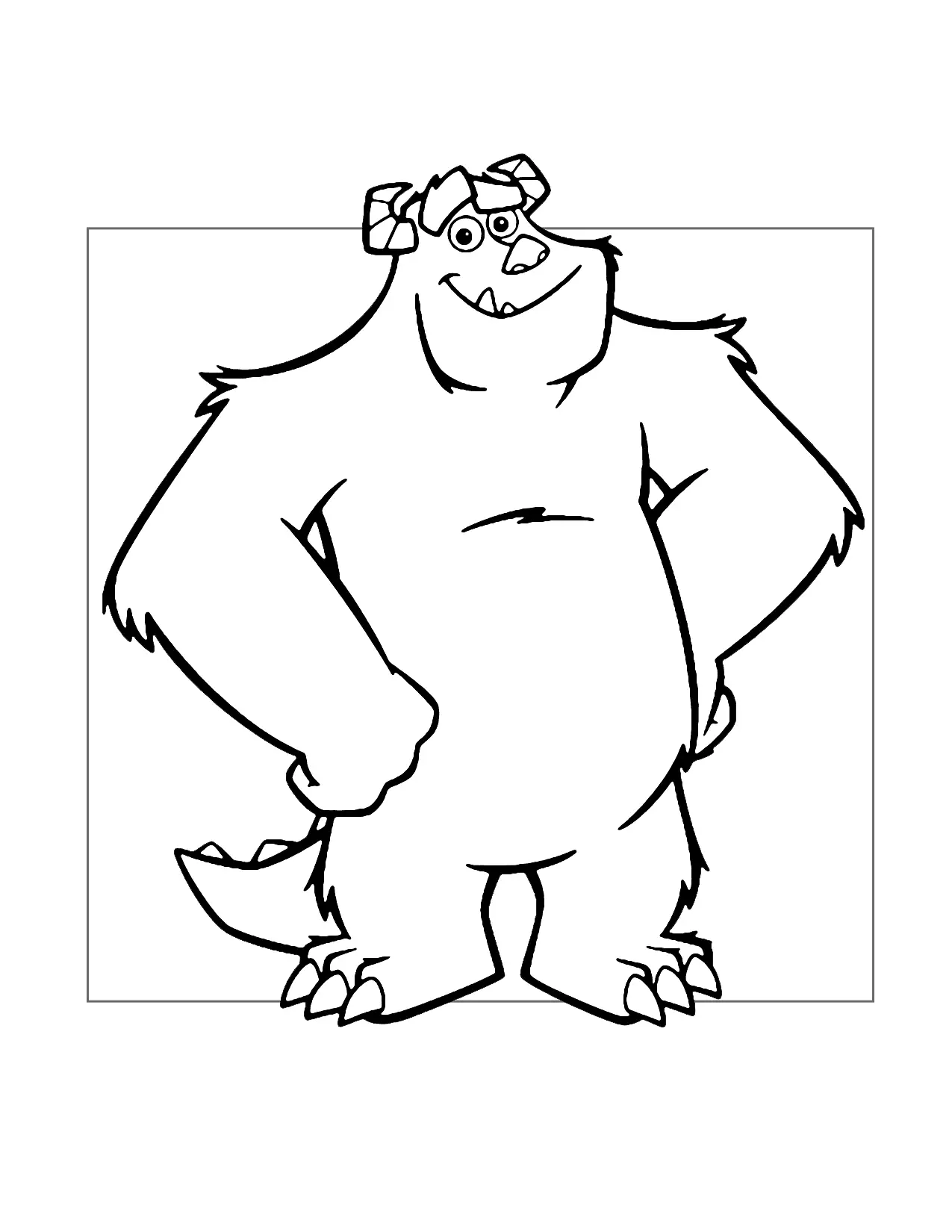James P Sullivan Monsters Inc Coloring Page