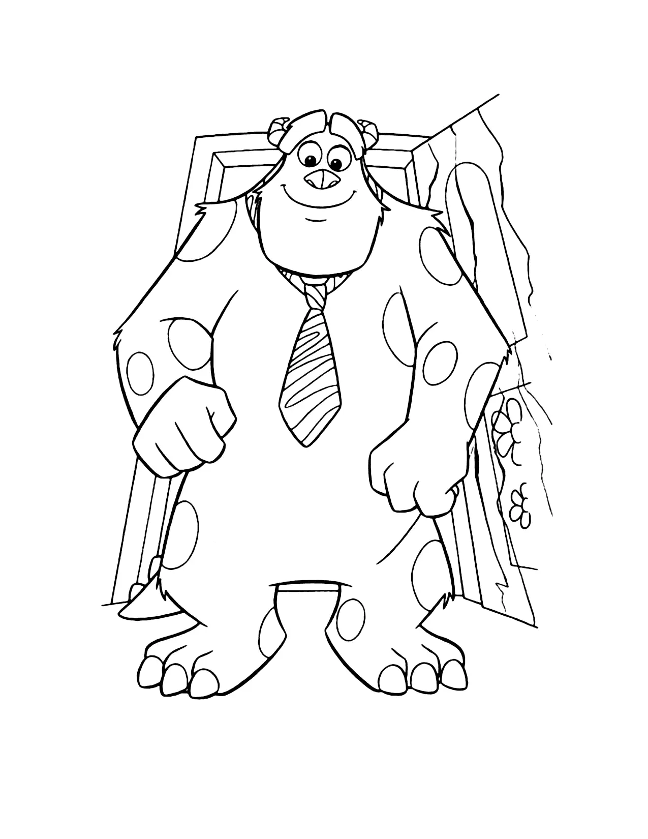 Sully Monsters Inc Coloring Page
