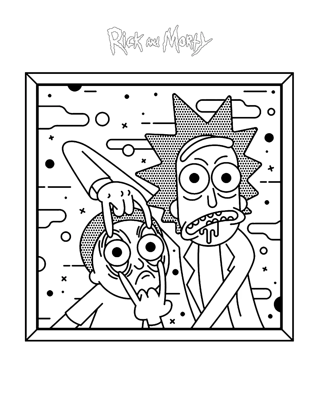 Rick And Morty Coloring Pages