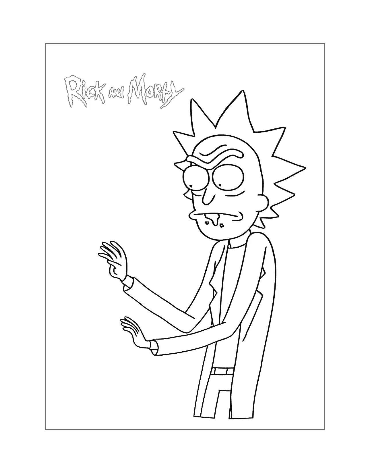 Rick Sanchez Coloring Page