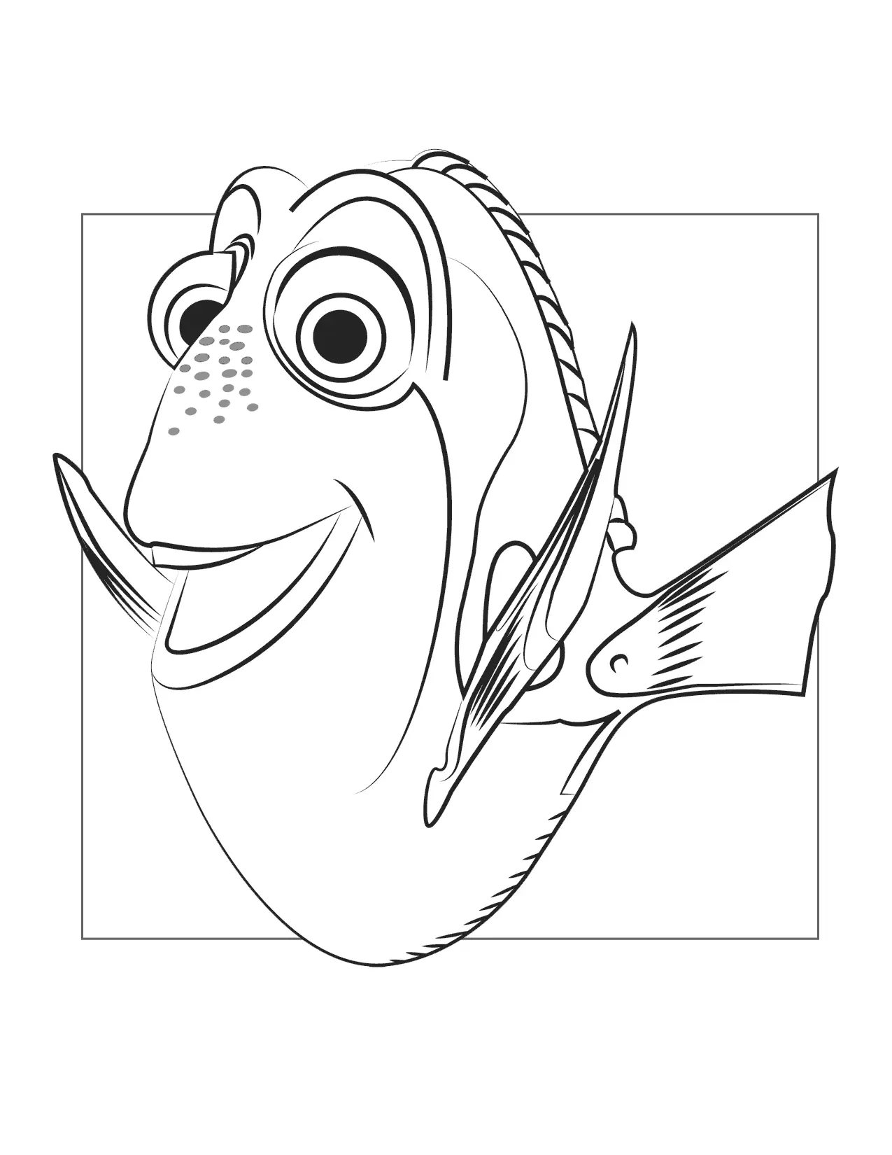 Dory Coloring Page