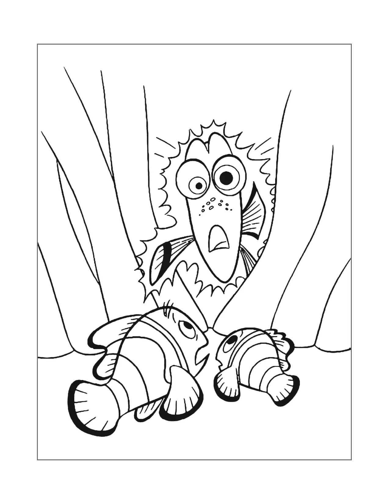Funny Dory Coloring Page