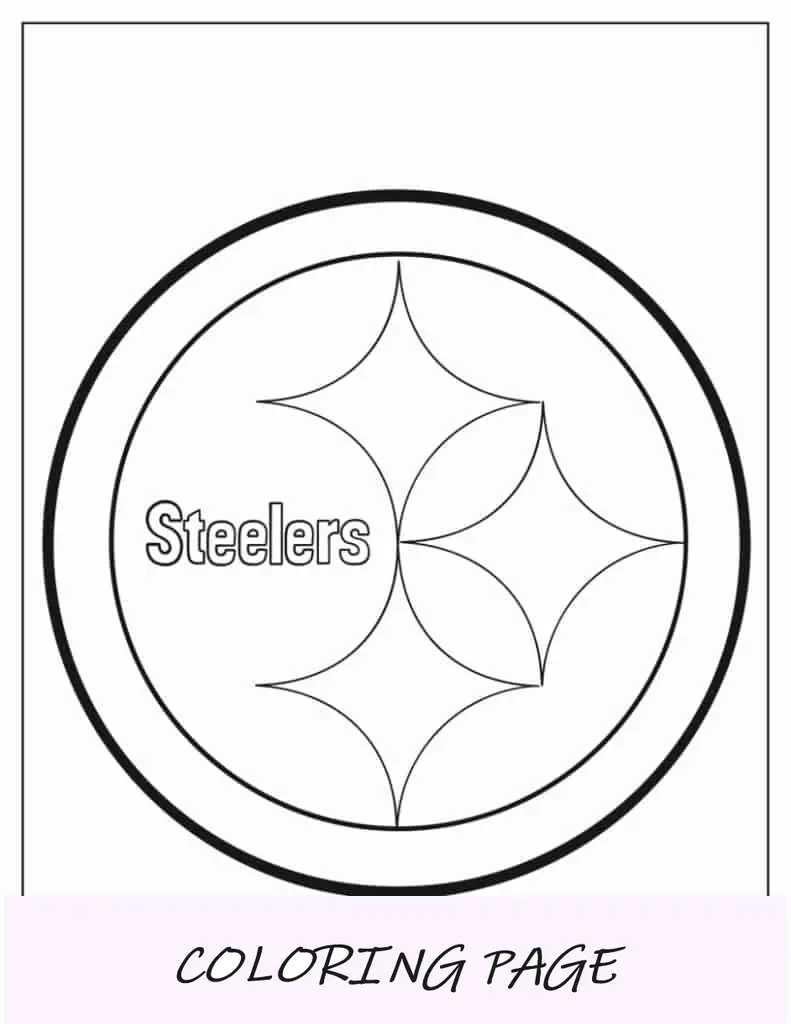 Logotipo de los Pittsburg Steelers para colorear