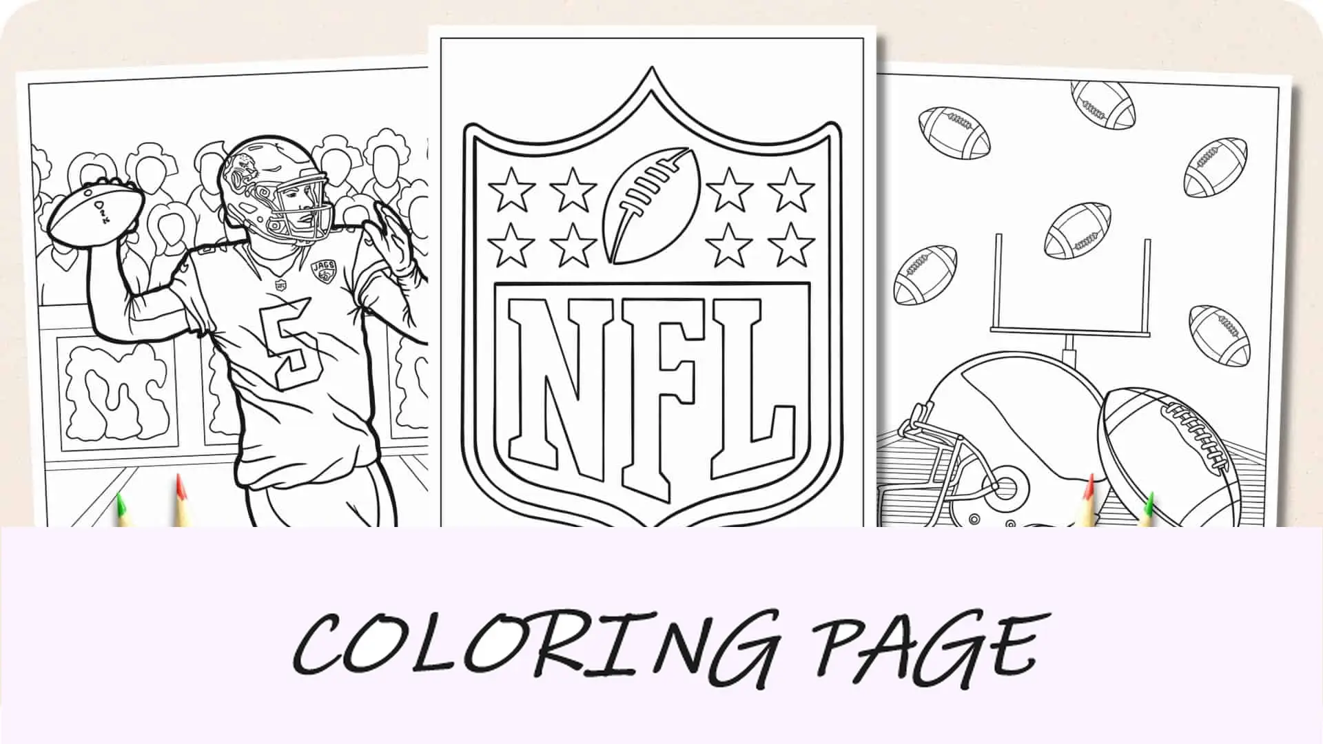 Dibujos para colorear de fútbol Imagen destacada