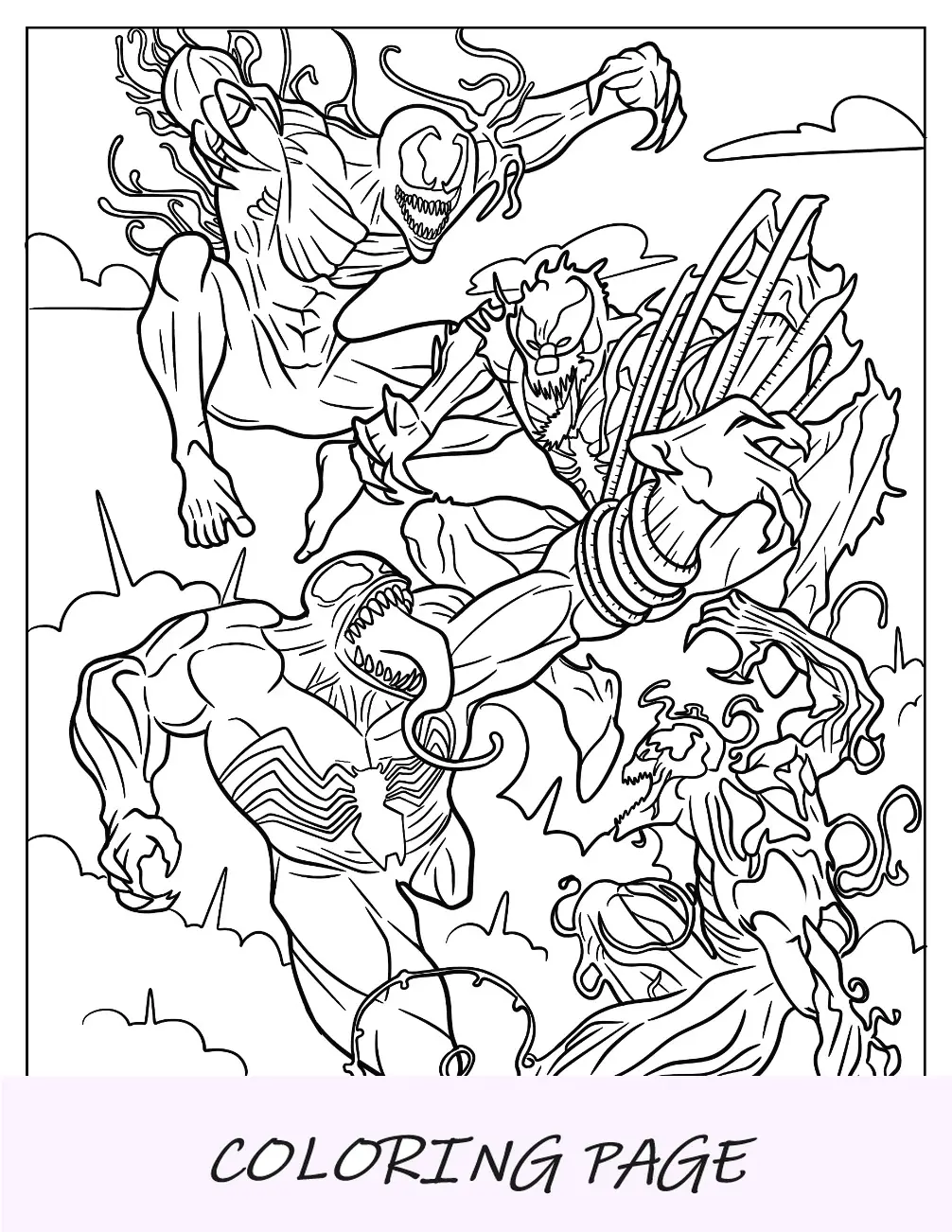Dibujos Para Colorear De Venom Vs Carnage