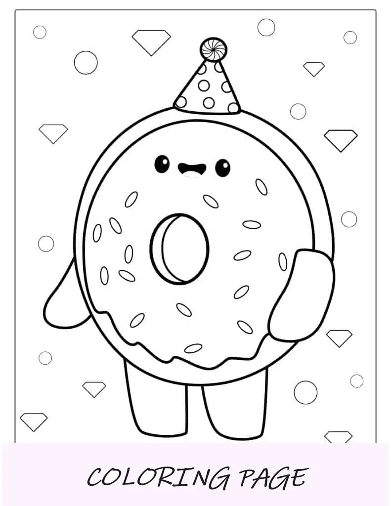 Página para colorir de pessoa sorridente de desenho animado