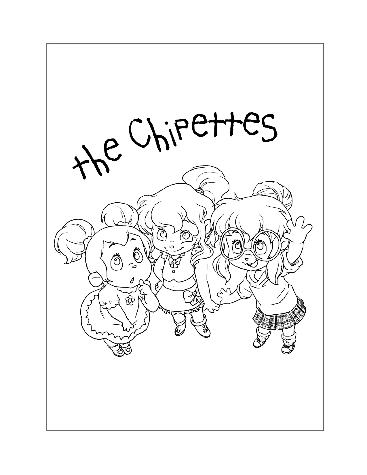The Chipettes Coloring Page