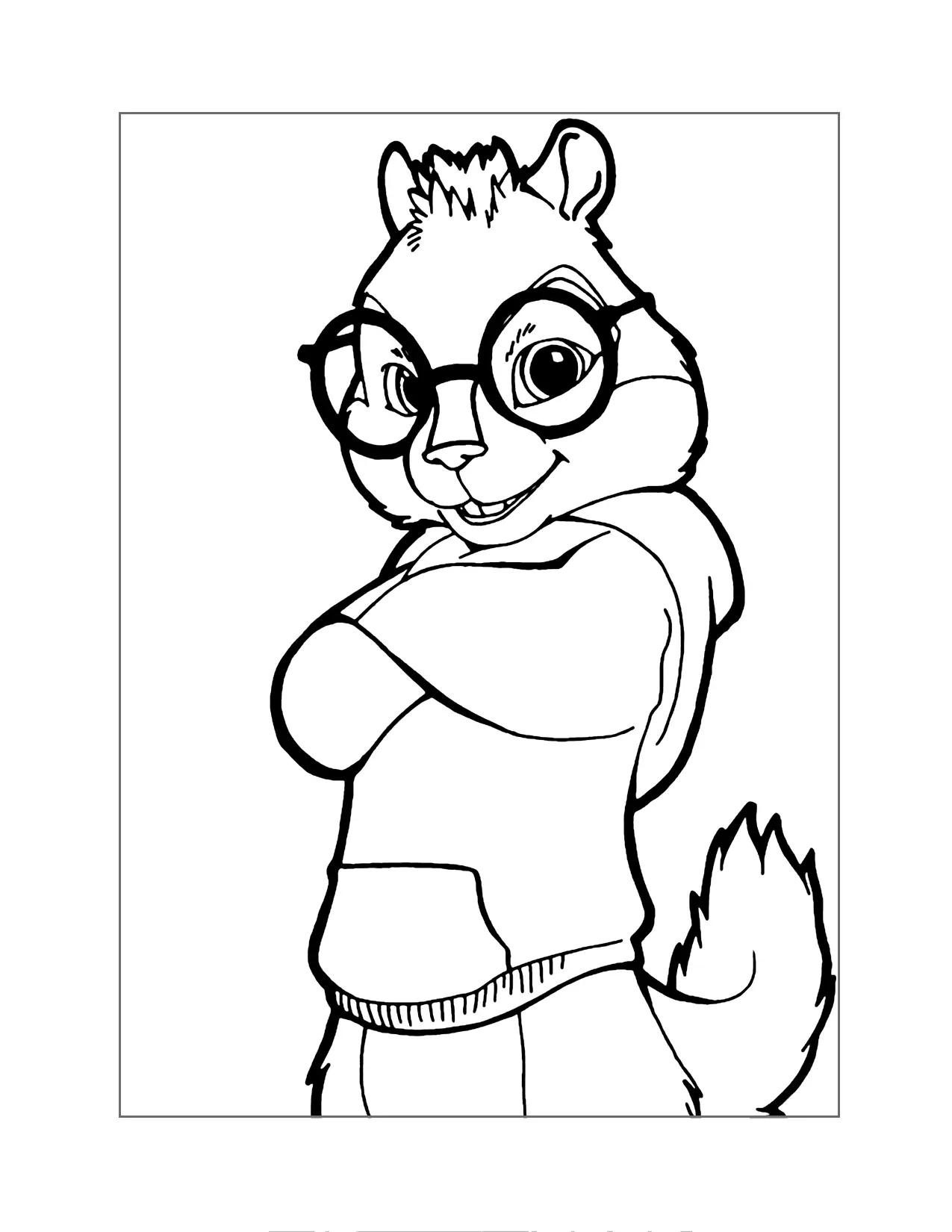 Simon Chipmunks Coloring Pages