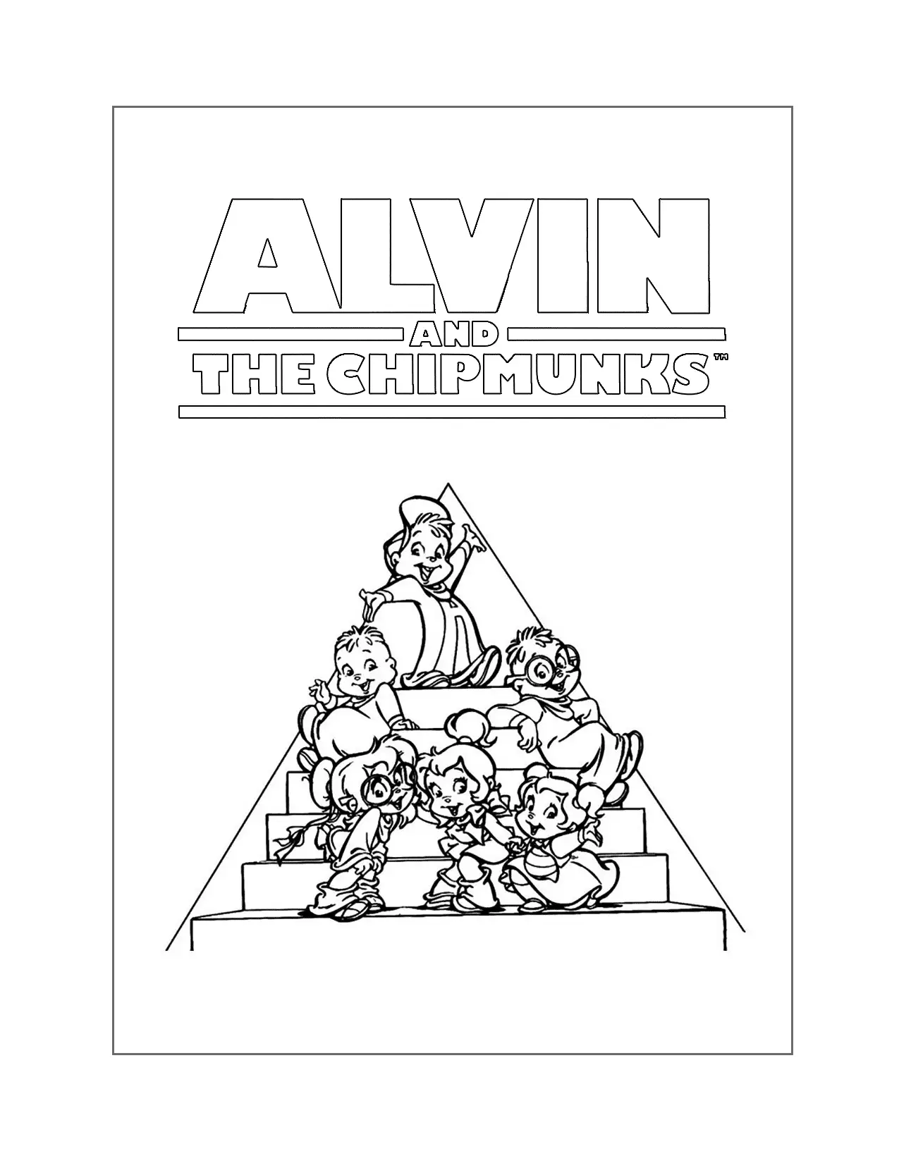 Alvin And The Chipmunks Coloring Pages