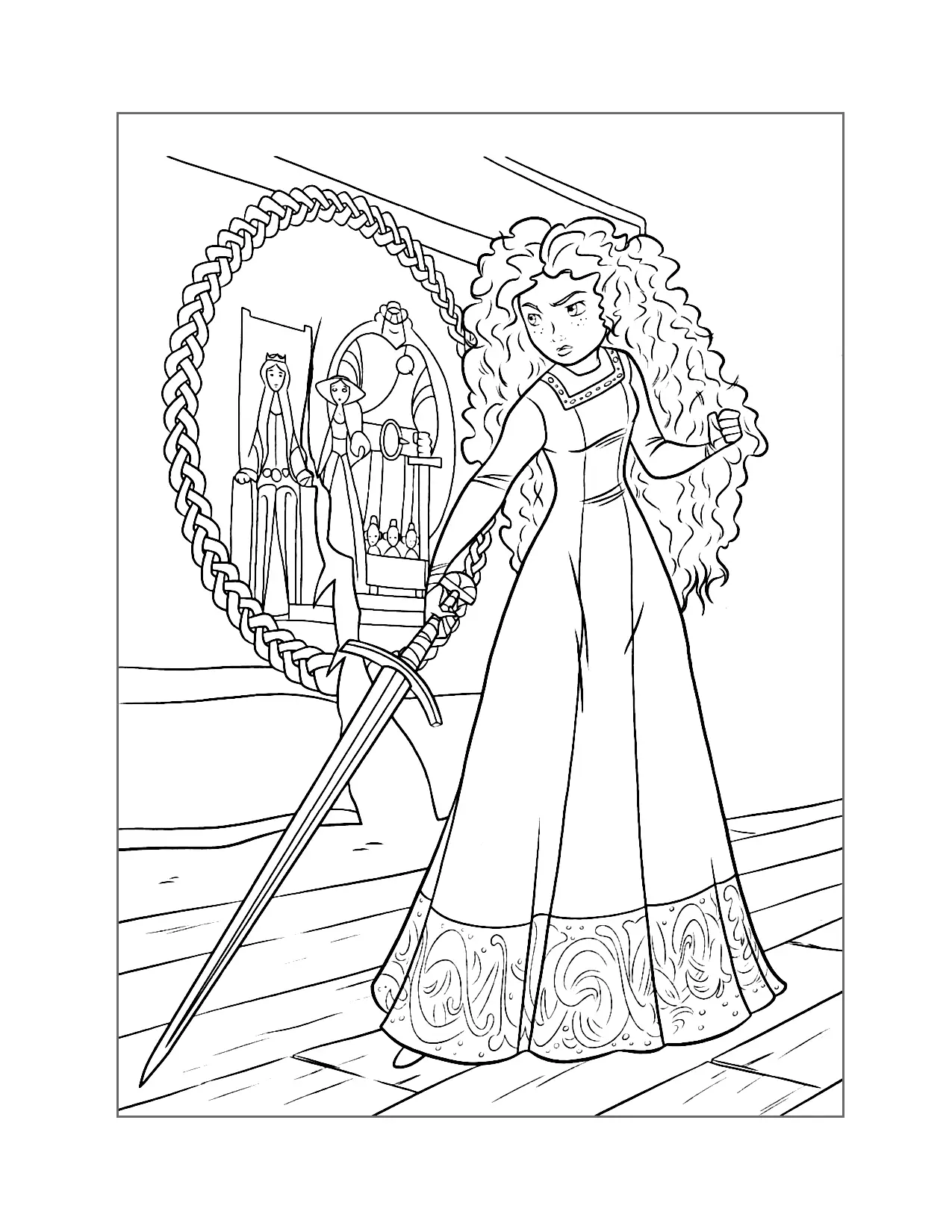 Brave Movie Coloring Page