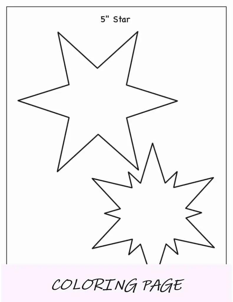 Modelo de estrela de 5 polegadas (sortido)