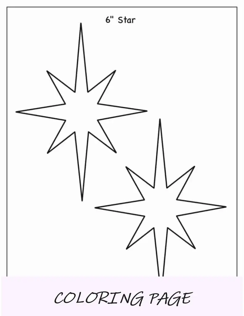 Modelo de estrela de Natal de 6 polegadas