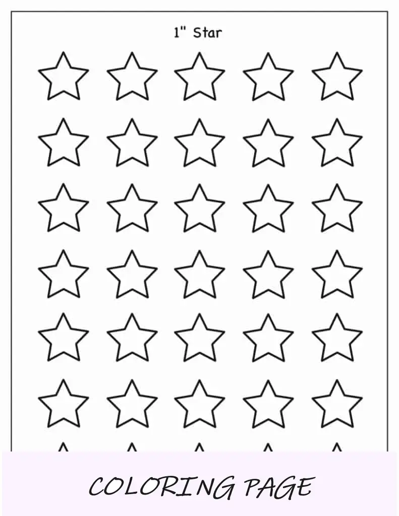 Modelo de estrela de 5 pontas de 1 polegada(1)