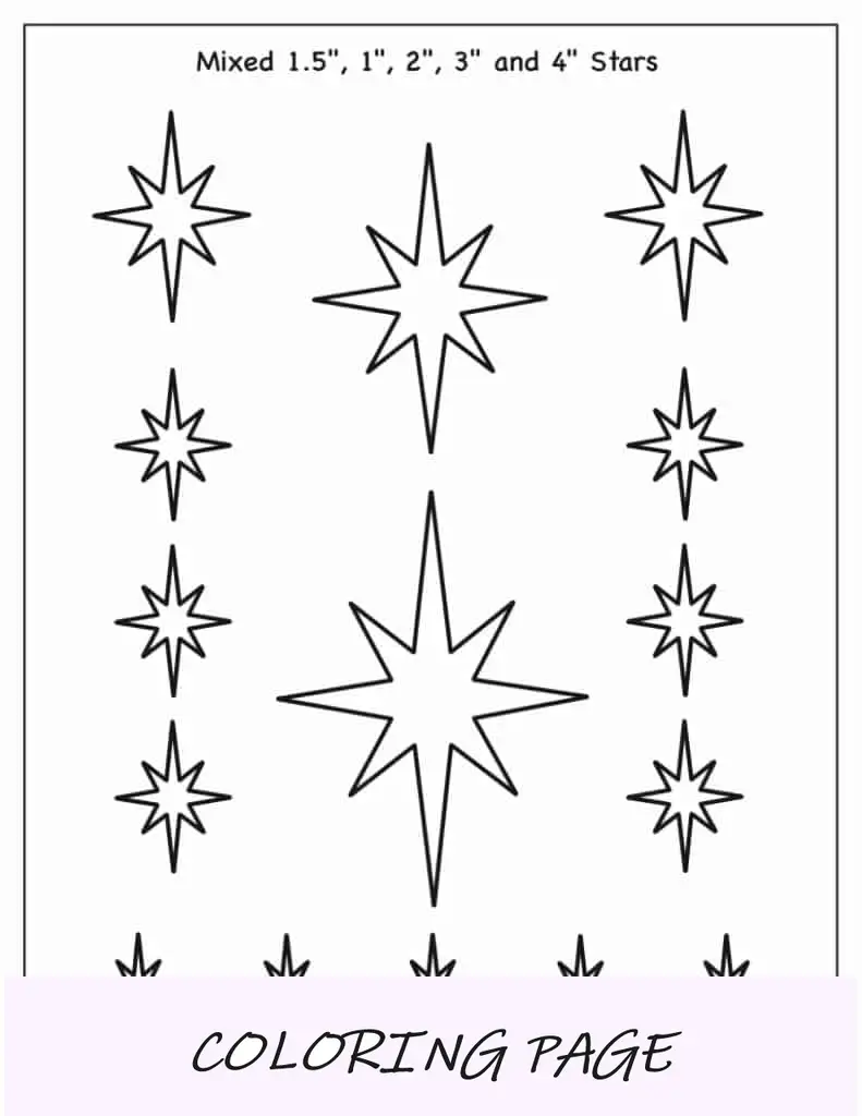 Modelo de estrelas de Natal (Mxed)