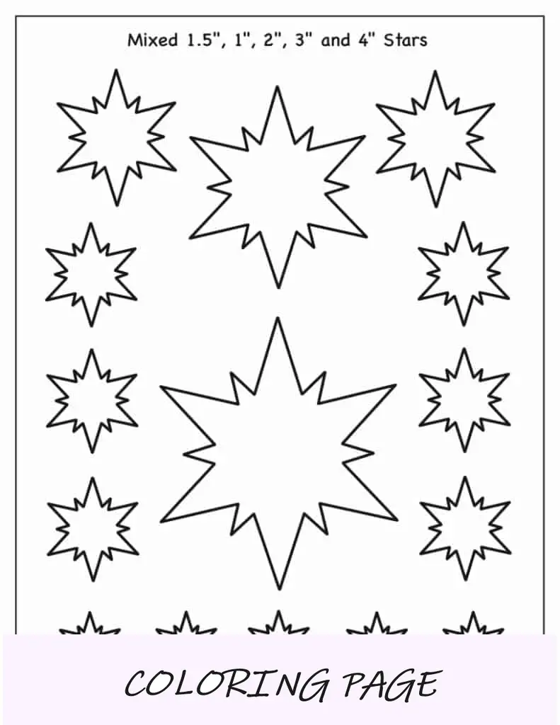 Modelo de estrela de 12 pontas (misto)