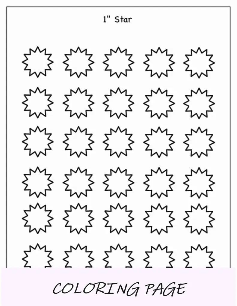 Modelo de estrela de 12 pontas (1 polegada)