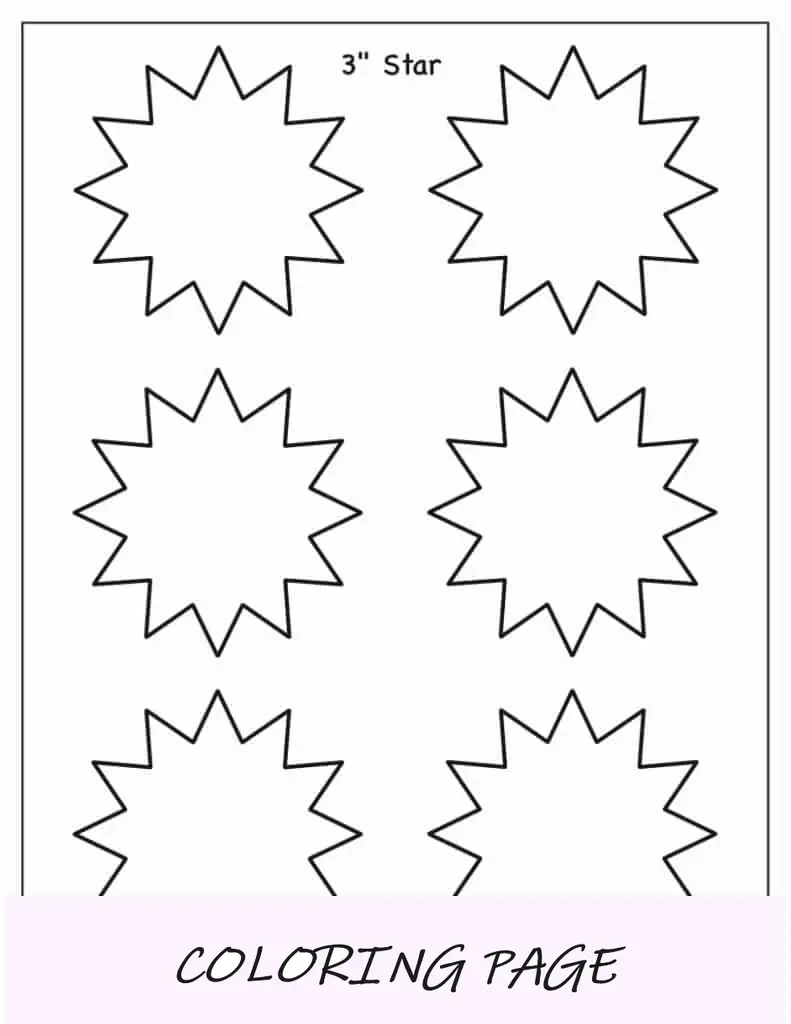 Modelo de estrela de 12 pontas (3 polegadas)
