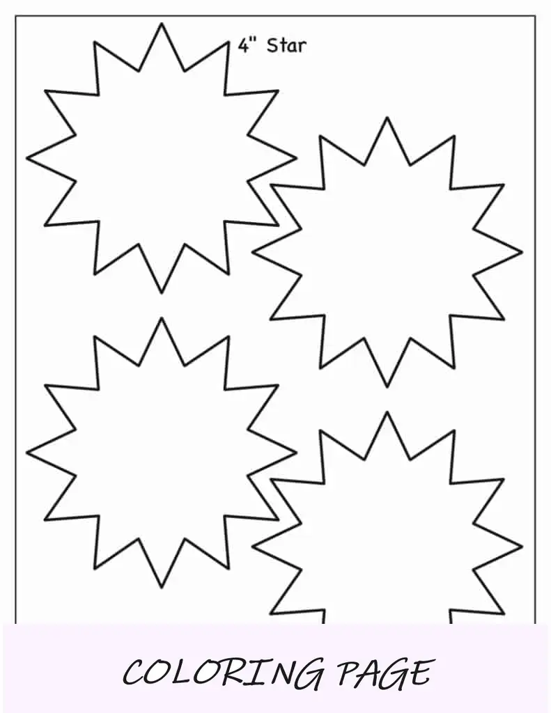 Modelo de estrela de 12 pontas (4 polegadas)