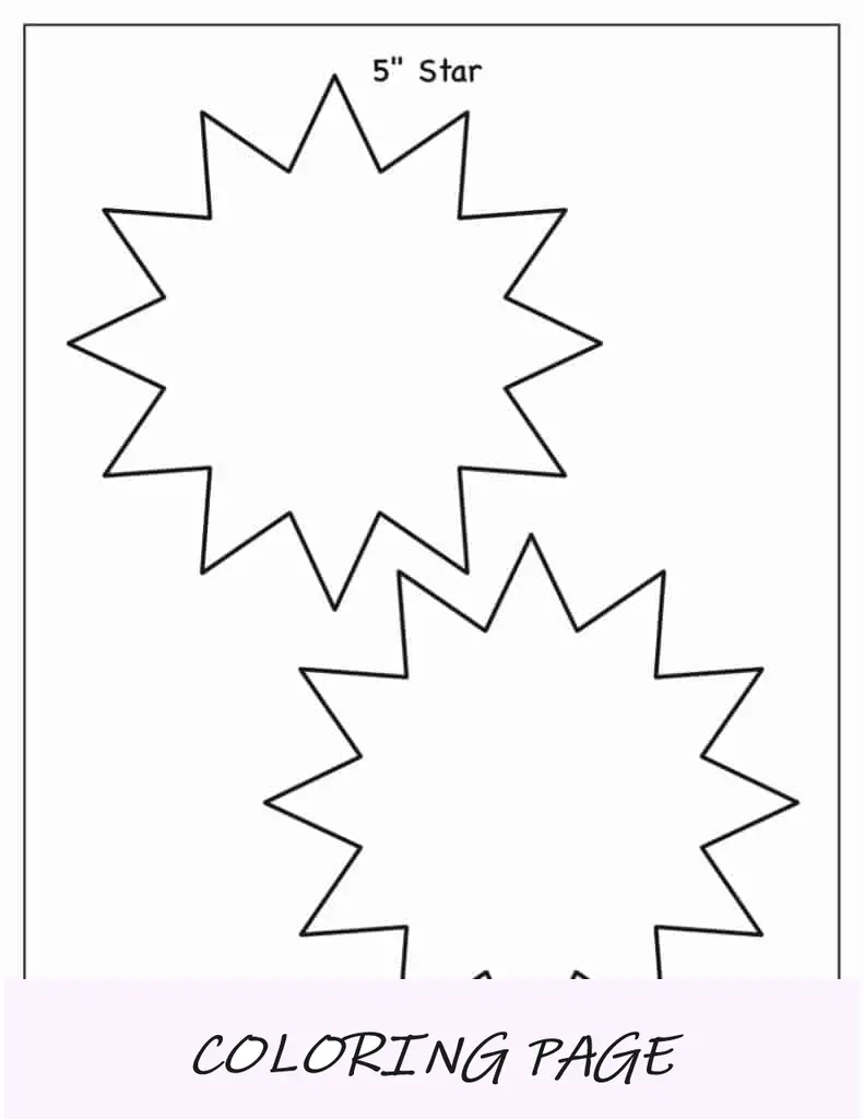 Modelo de estrela de 12 pontas (5 polegadas)