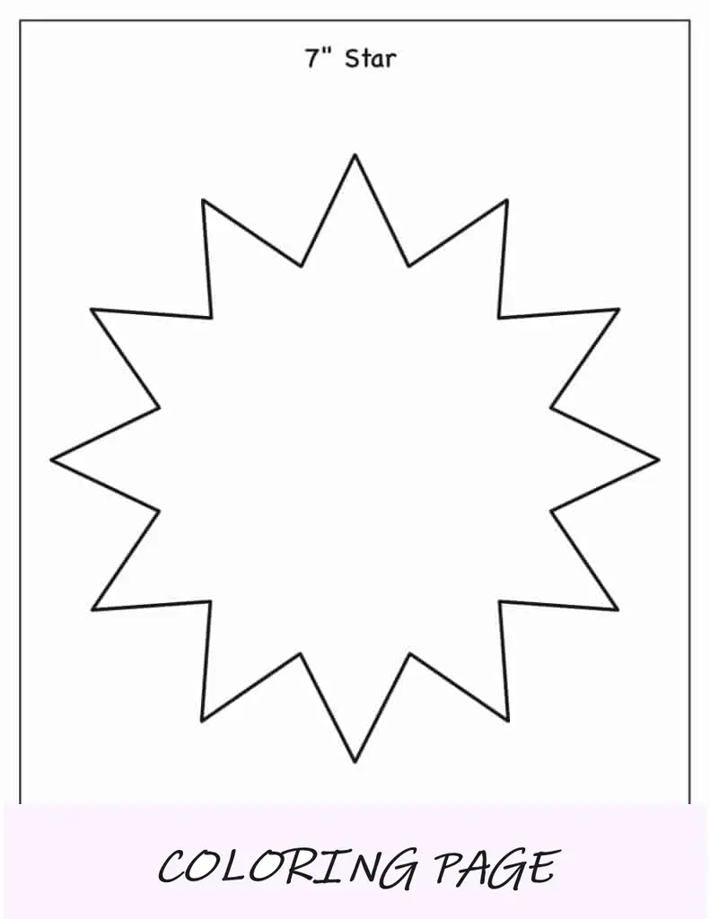 Modelo de estrela de 12 pontas (7 polegadas)
