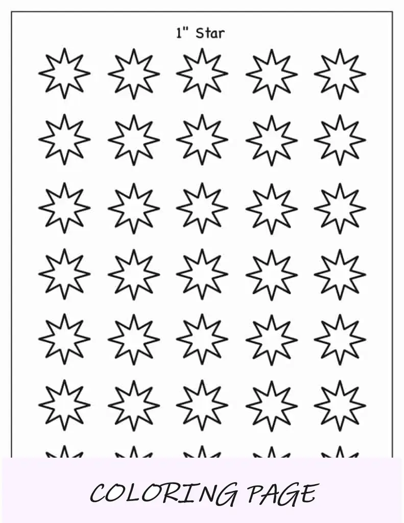 Modelo de estrela de 4 pontas de 1 polegada(1)