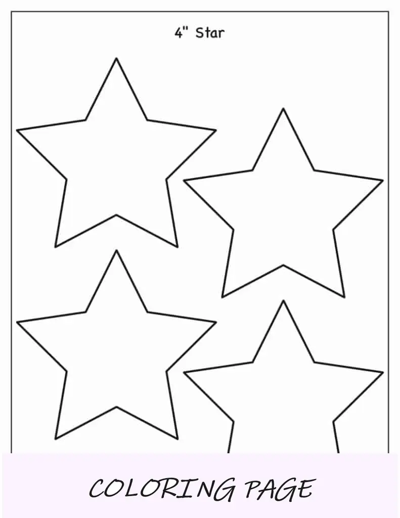 Modelo de estrela de 5 pontas de 4 polegadas(1)