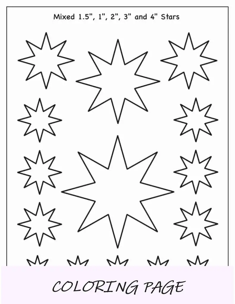 Modelo de estrela de 8 pontas (misto)
