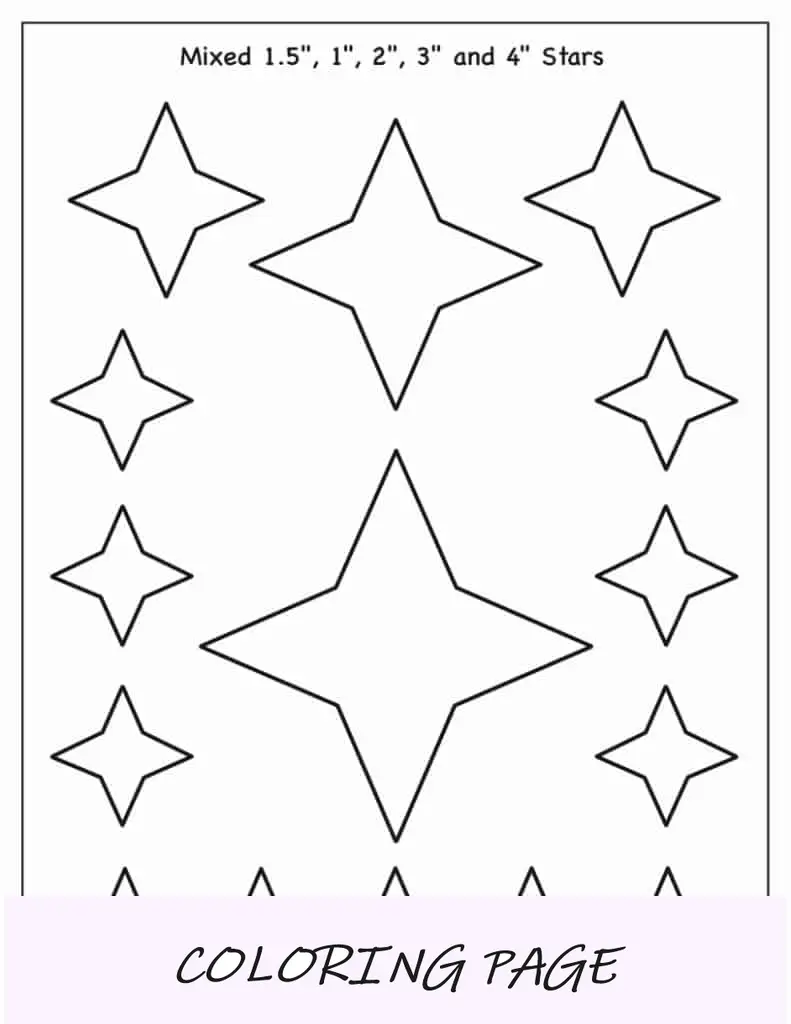 Modelo de estrela de 4 pontas (misto)