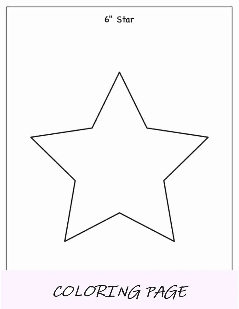 Modelo de estrela de 5 pontas de 6 polegadas(1)