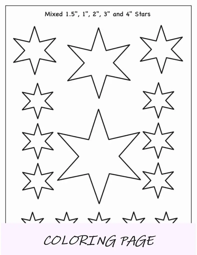 Modelo de estrela de 6 pontas (misto)