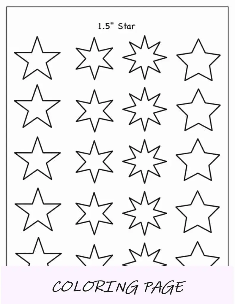 Modelo de estrela de 1,5 polegadas (sortido)