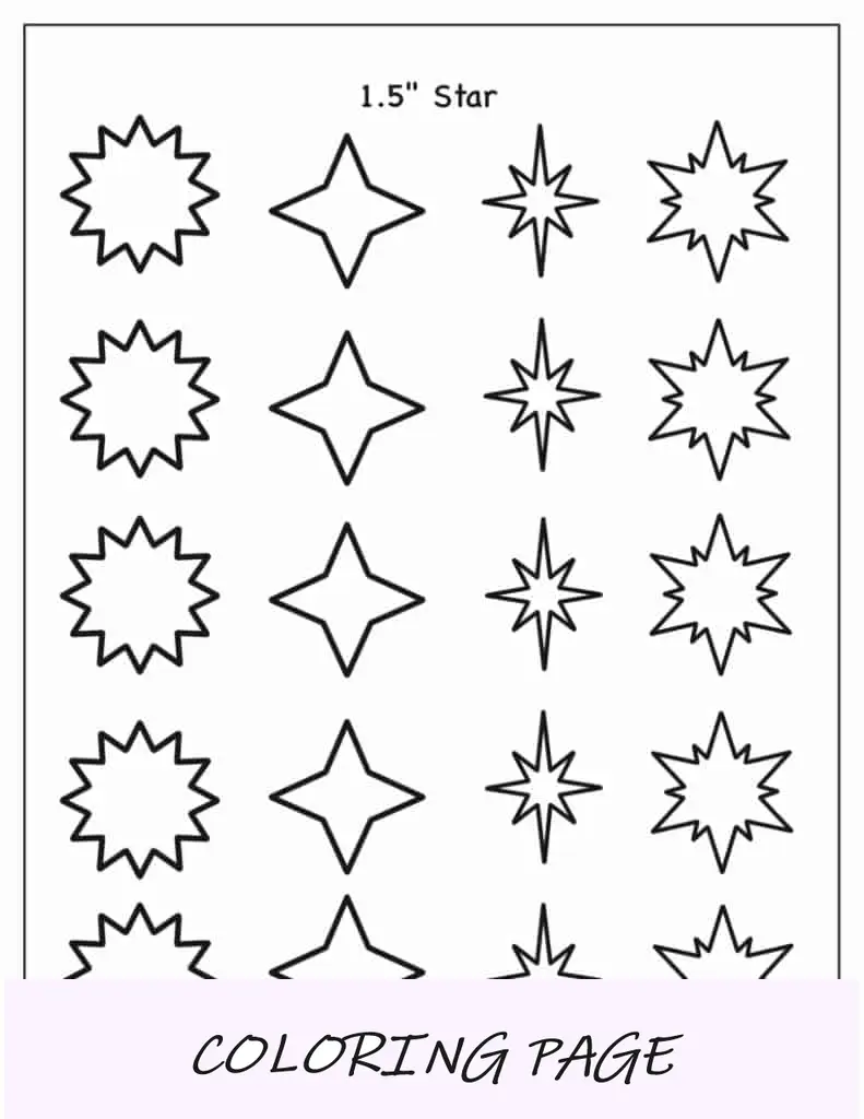 Modelo de estrela de 1,5 polegadas (aleatório)