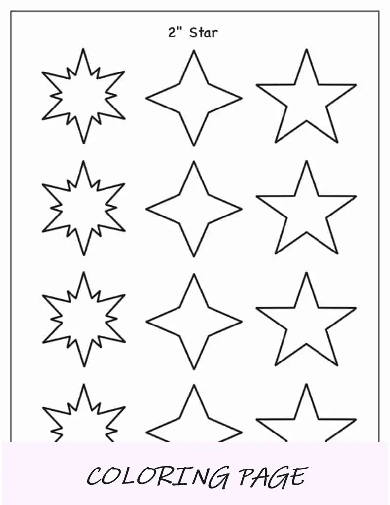 Modelo de estrela de 2 polegadas (sortido)(1)