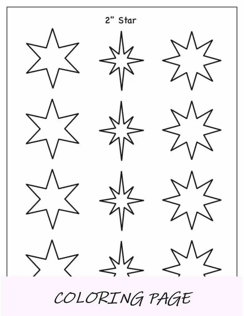 Modelo de estrela de 2 polegadas (aleatório)