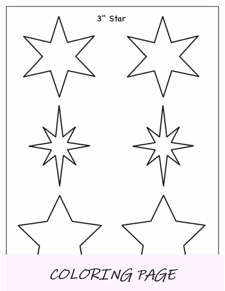 Modelo de estrela de 3 polegadas (sortido)