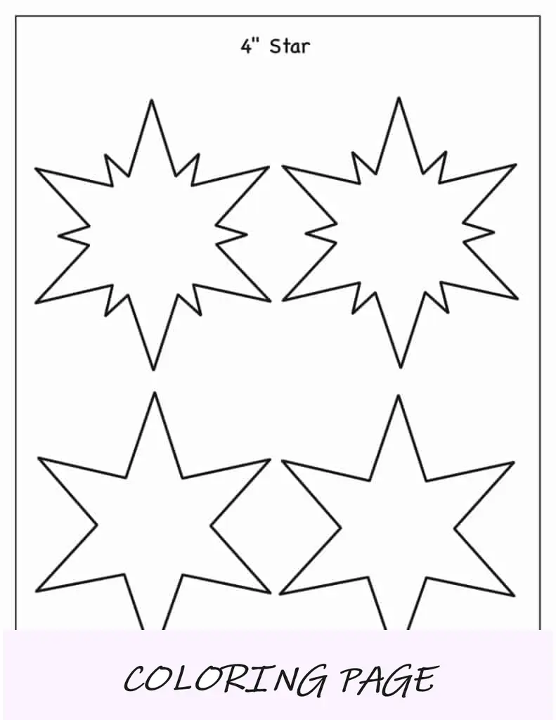 Modelo de estrela de 4 polegadas (sortido)(1)