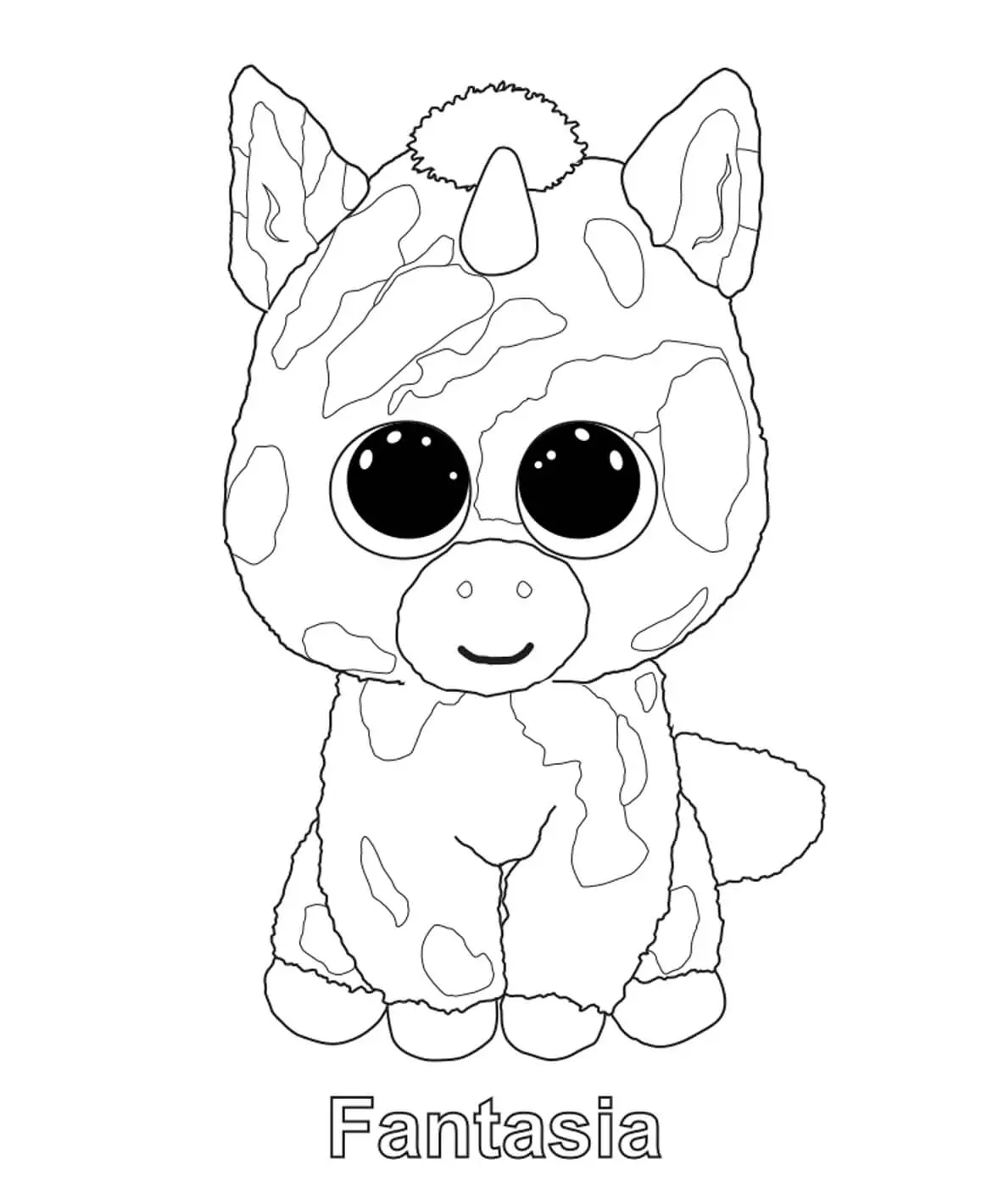 Fantasia Beanie Boo Coloring Pages