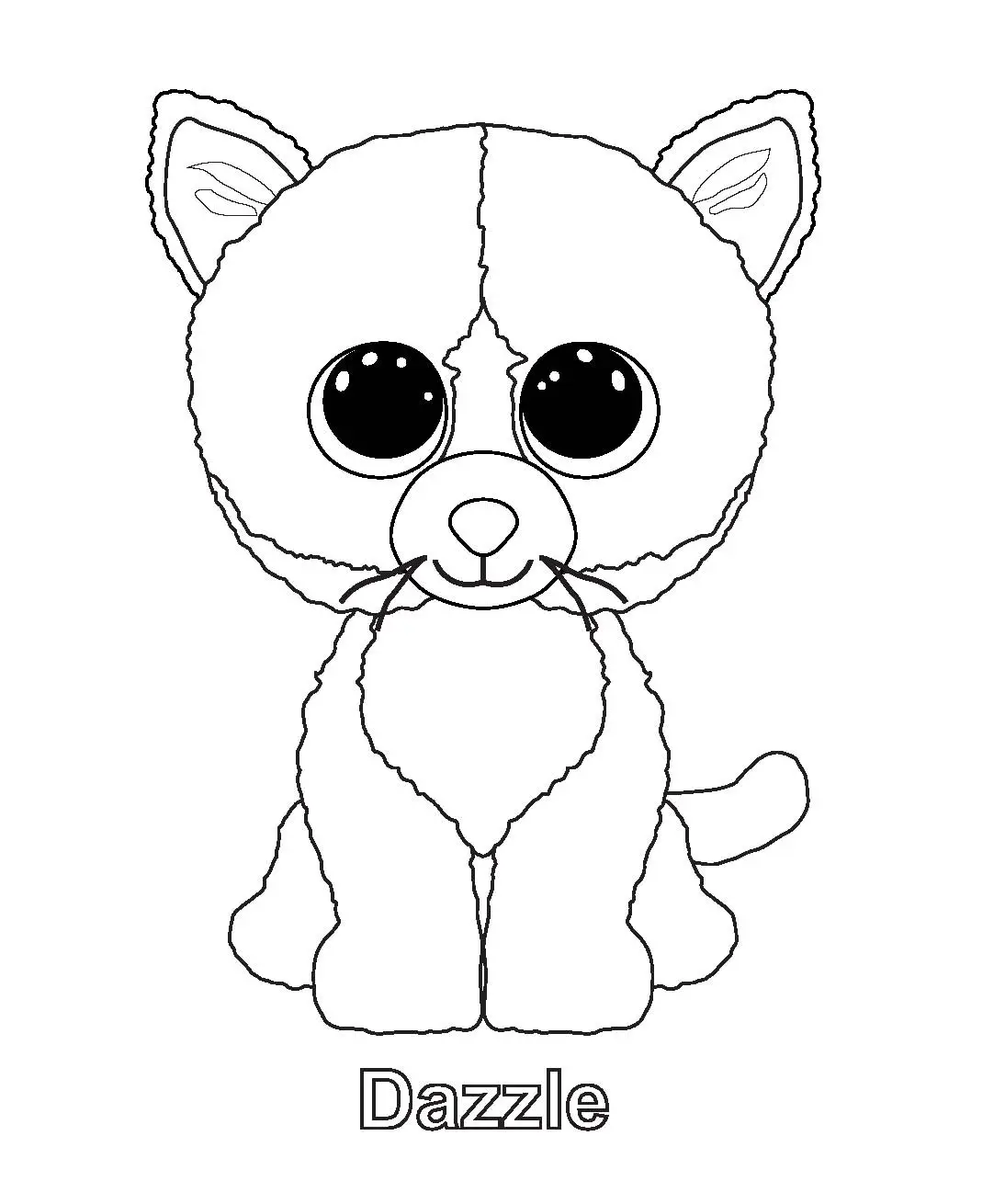 Dazzle Beanie Boo Coloring Pages