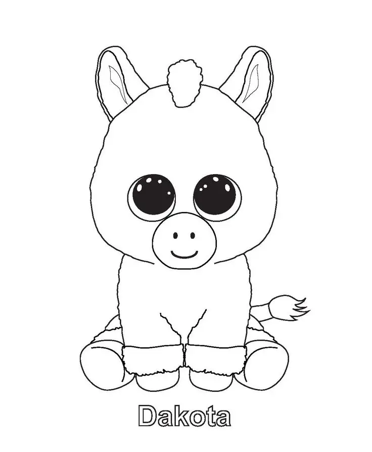 Dakota Beanie Boo Coloring Pages