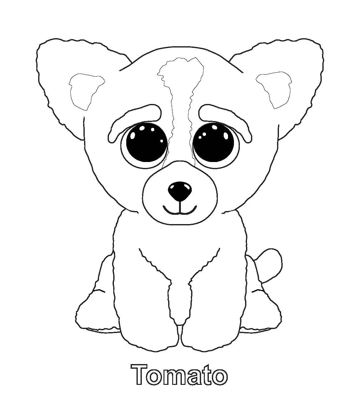 Tomato Beanie Boo Coloring Pages