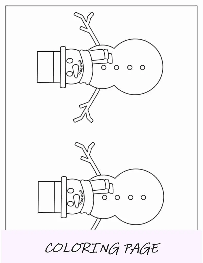 Modelo de boneco de neve Kawaii médio