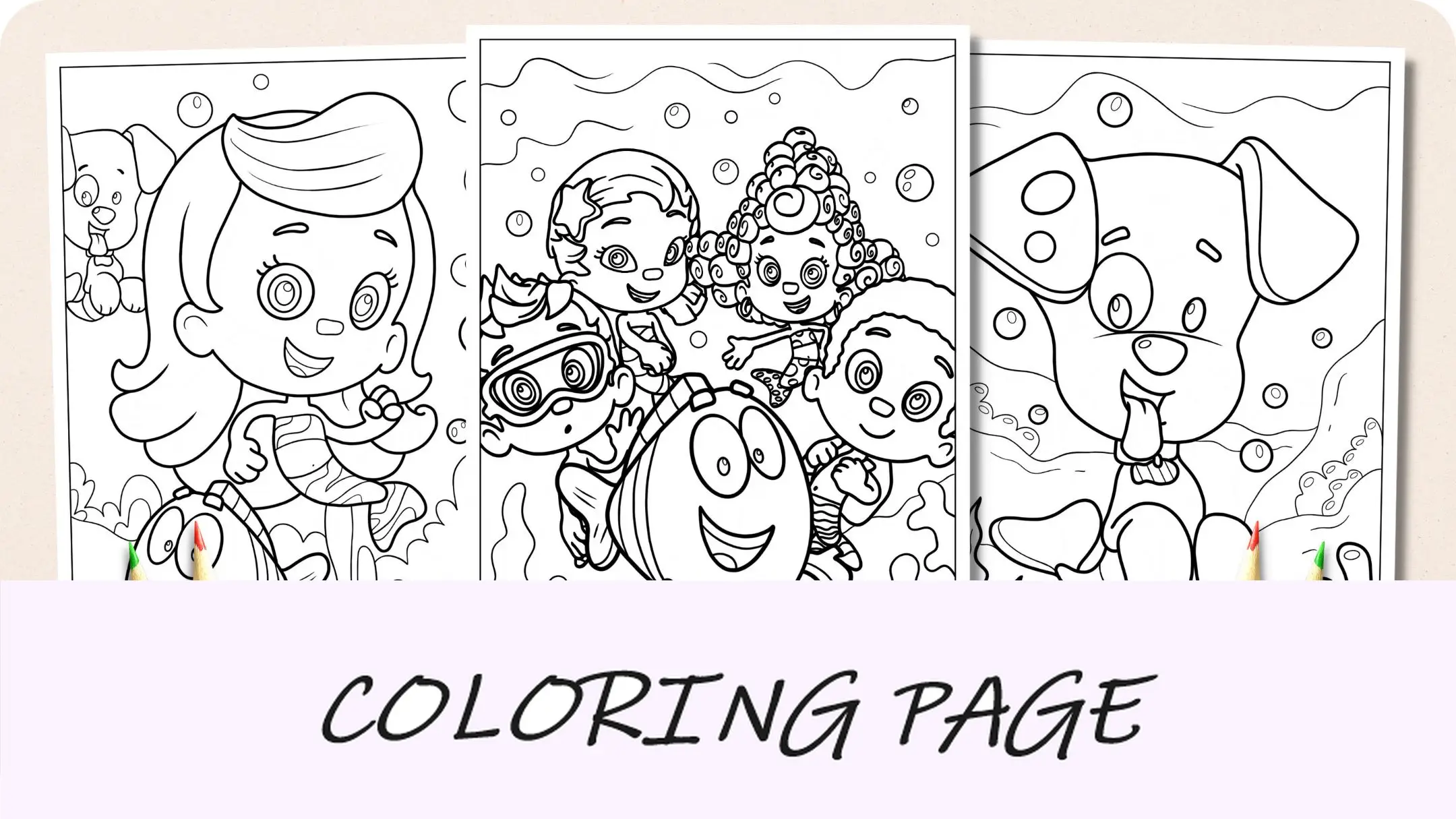 Desenhos para colorir de Bubble Guppies Imagem em destaque