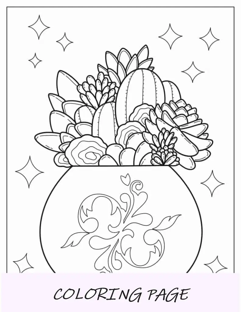 Nopal Página Para Colorear