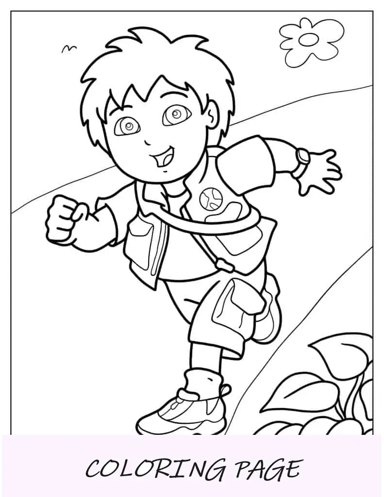 Dibujo para colorear de Diego