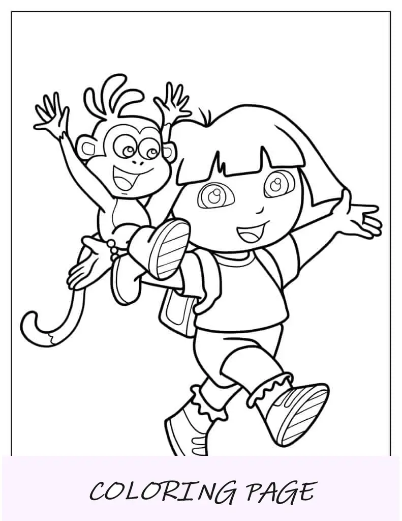 Botas y dora divirtiéndose