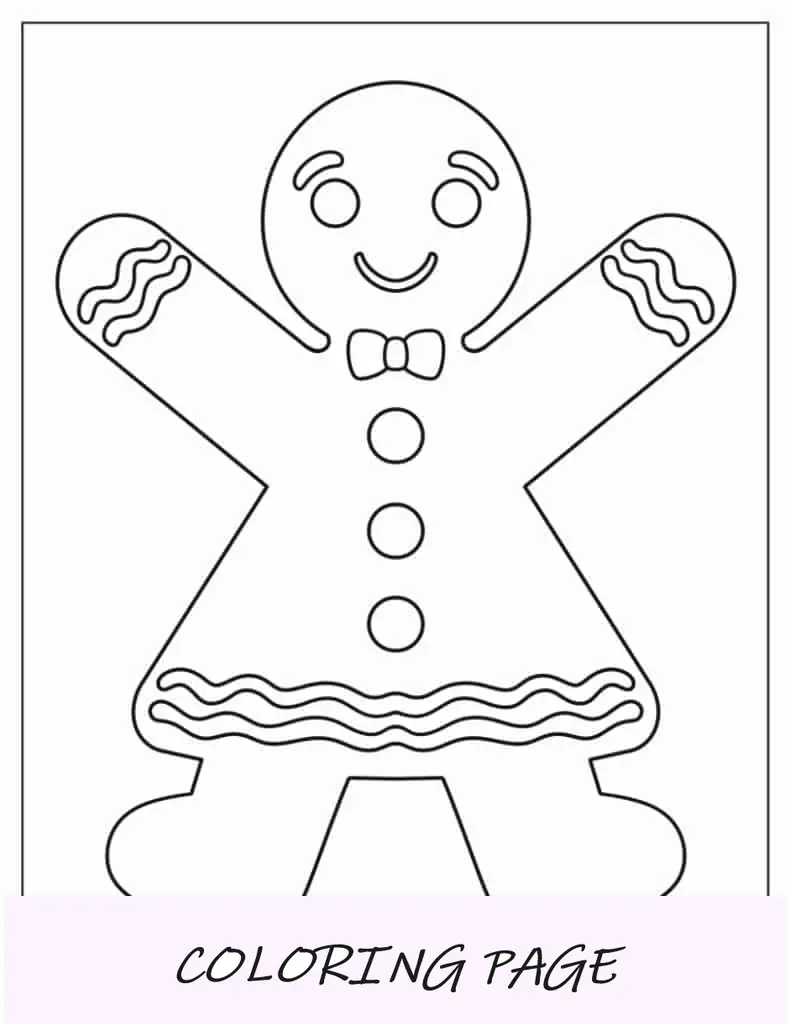 Modelo de menina de gengibre de meia página