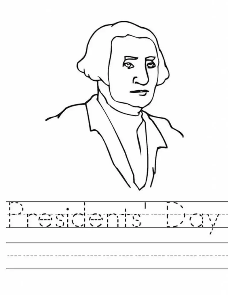 Presidents Day Writing Worksheet